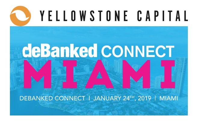deBankedMag's tweet photo. Glad to have @YSCapital as a sponsor at #deBankedCONNECT #Miami! We thank them for their support! #Miami #SouthFlorida #YellowstoneCapital https://t.co/ZdrxyUErP1