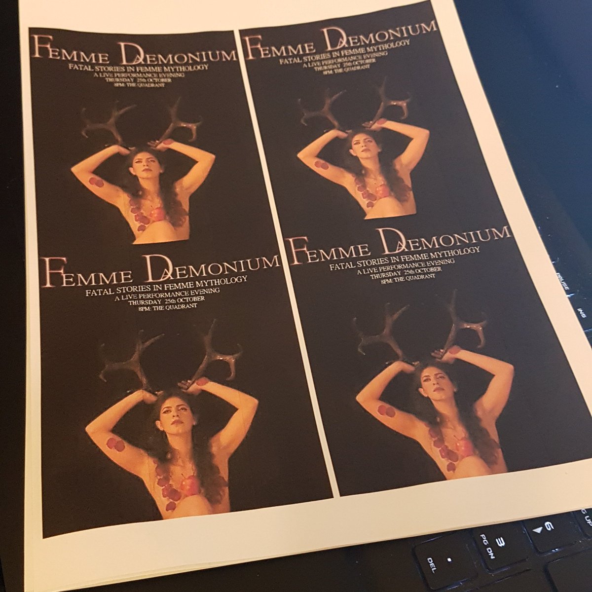 Alastormusing's tweet photo. Amazing event on 25th.
#theatre #demons #demoness #demonology #mythology #halloween #goddess #altgirls #shibari #feminism #lgbtq #femmefatale #femme #femmedomme #darkarts
#afflicted #beauty #worship #ritual #femmedaemonium #daemon #daemonia
#performanceart https://t.co/kVvM0LpuH3