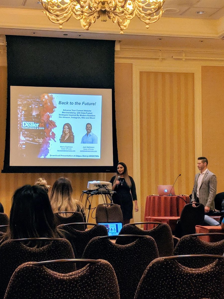 dealereprocess's tweet photo. Thanks for hanging out with Maria and Joel today at #digitaldealer25! Were you unable to attend? Learn more about their BACK TO THE FUTURE presentation here: https://t.co/xHIEmukq42 #dd25 #dealereprocess #dep #automotivewebsites https://t.co/NV0wQURI36