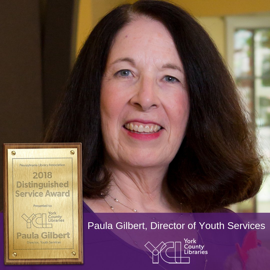 YorkLibraries's tweet photo. #Congratulations Paula! @PALibraryAssoc presented Paula Gilbert, director of youth services for #YorkCountyLibraries, with its highest professional laurel, the “Distinguished Service Award” during its annual conference. #LibrarianLife #LibrariesMovePAForward #YCL ❤️ 🏆 https://t.co/O2RM37xLXQ