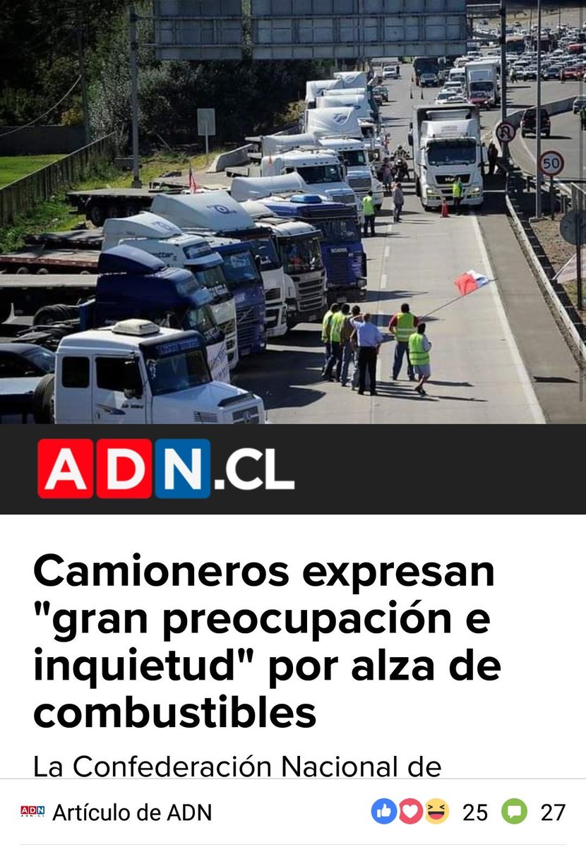 Me HUELE a TONGO, 11 subidas seguidas y recién vienen a preocuparse?
después que la gente se preguntara por qué el gremio de transportistas no se han pronunciado.
Algo no me cuadra.
O sera muy tonto lo que estoy diciendo.