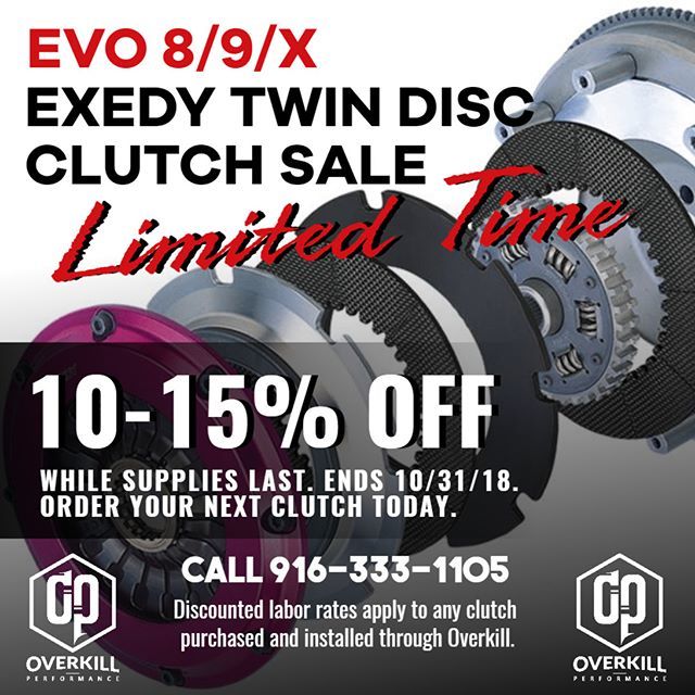 #overkilleverything #exedy #mitsubishi #evolution #overkillperformance ift.tt/2PKR28J