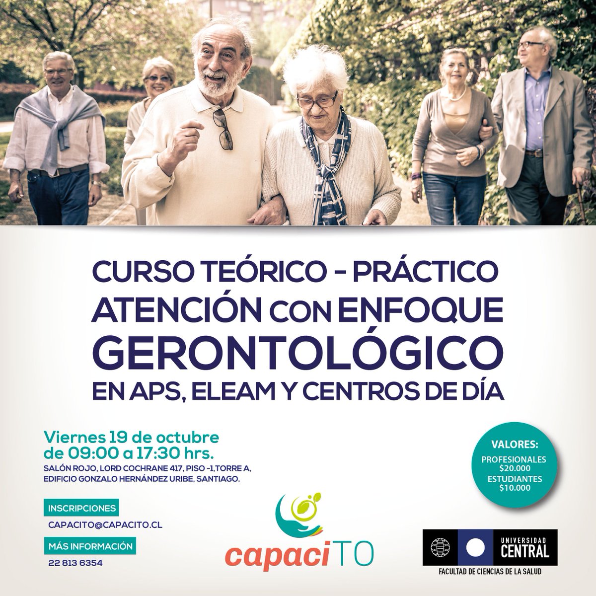 FamedsaUCentral's tweet photo. Mañana Curso Teórico-Práctico Atención con Enfoque Gerontológico en #APS #ELEAM y #CentrosDeDía #CapaciTO #TerapiaOcupacional @SENAMAGOB @Ucen @facsoUCEN https://t.co/mTyuujnRxo