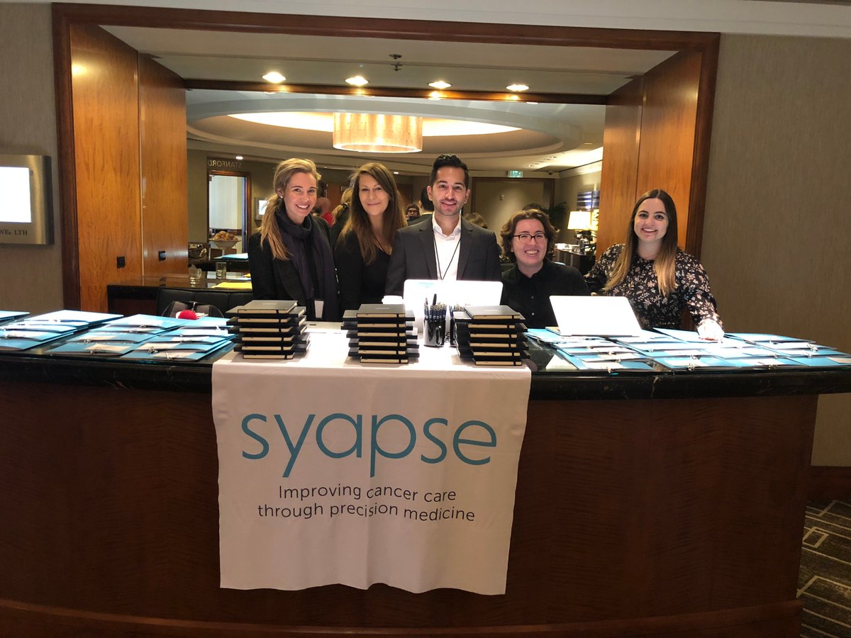 The Marketing Team at registration, ready for the inaugural Syapse Precision Medicine Council in San Francisco! #PrecisionMedicine