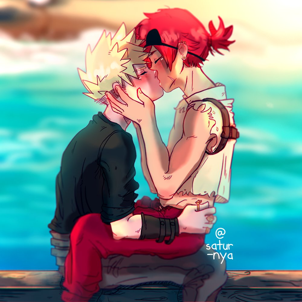 Pirate!Kiribaku 🏴‍☠️💞
It could be a fanart from Lost Continent fic? Maybe? :0 👀

I /really/ should try drawing hunk Kirishimas LOL
 
inspired by Kirishimatops' from Tumblr/Insta request 

#BNHA #KiriBaku