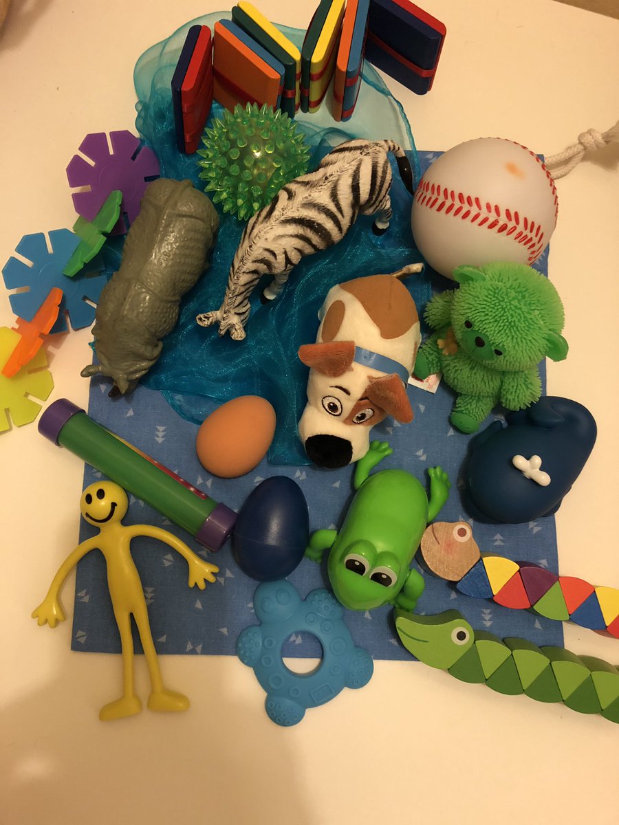 sensorytreasur's tweet photo. This one for 5 year old who is autistic. He loves animals. Textures, beanies, squashy, twisty, windup #Autism #animals #fidgeters https://t.co/E5g4UiaNzb