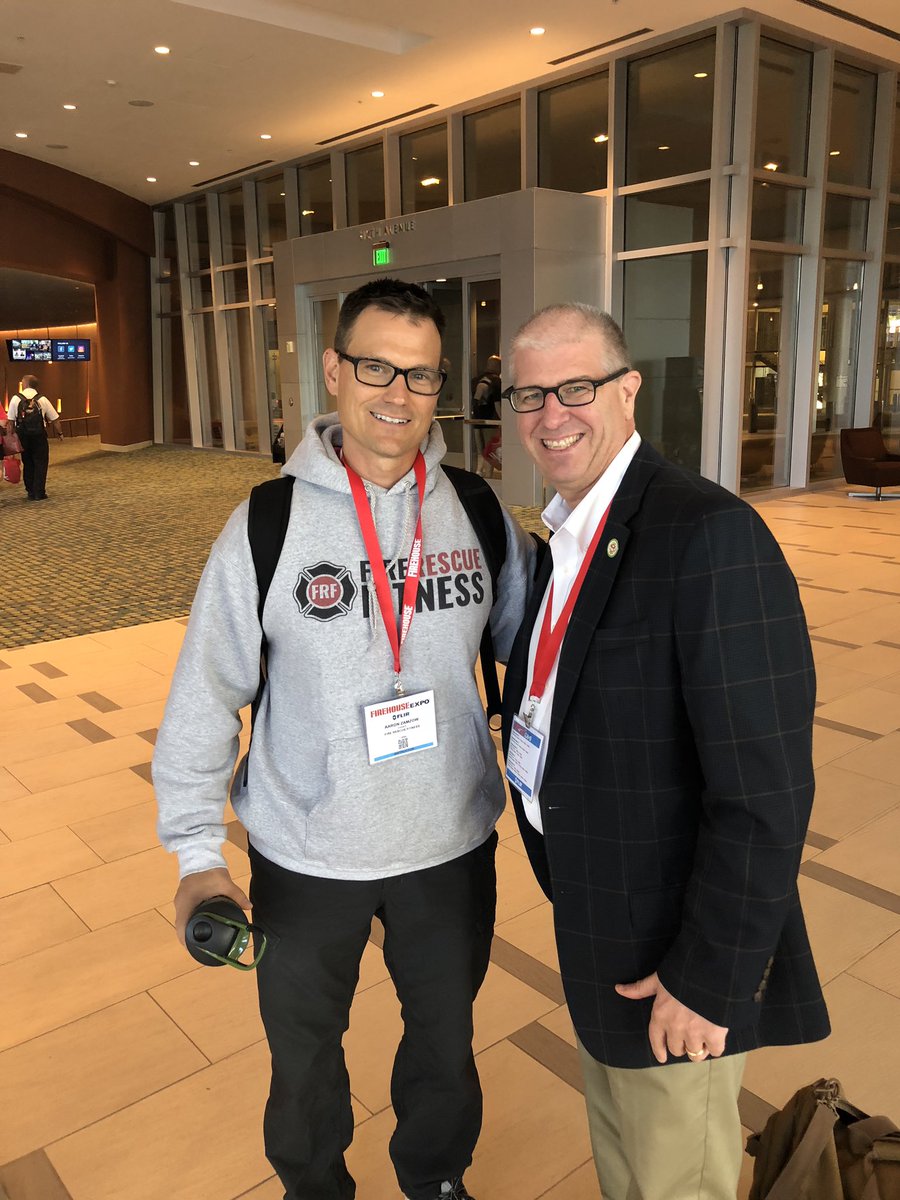 Great firefighter fitness conversation with <a href="/GetFRFit/">Aaron Zamzow</a> #Firefighter Health , Wellness &amp; Survival @FirehouseExpo 2019 <a href="/IAFC_SHS/">IAFC SHS Section</a> <a href="/iaffwfi/">IAFFWFI</a> #Surviving the Fire Service @DalmatProd <a href="/NFFF_News/">NFFF</a> @FireChiefT <a href="/AFD_Oke/">Shawn Oke</a> <a href="/CFSIUpdate/">CFSI</a> <a href="/chiefeggleston/">Dan Eggleston</a> <a href="/ChiefOttoDrozd/">Chief Otto Drozd</a>