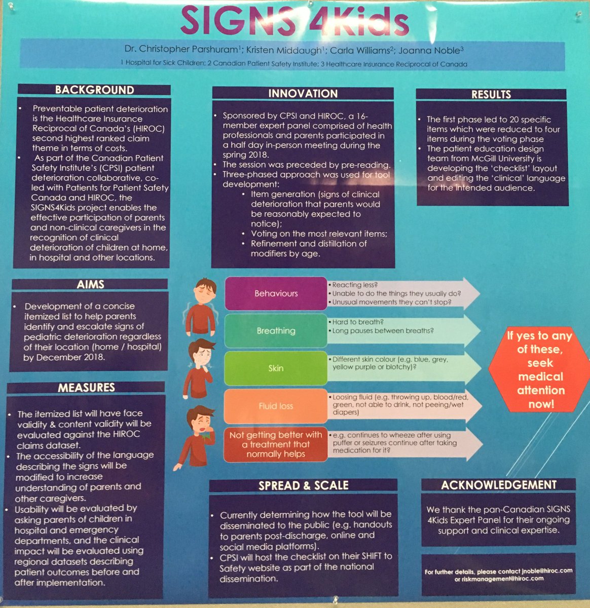 PIPSQC's tweet photo. SIGNS4Kids enables parents in recognition of clinical deterioration of children
@naveenthacker @rcpchireland @rcpchscotland @rcpchwales @rcpchtweets @rcpch_trainees @RCPCHQI_IQ #pediatrics @aapnews @DanHyman2 @pccm_doc @drsimoncraig @chris_bonafide @landriganc @patrickwbrady https://t.co/lniea0kwTc