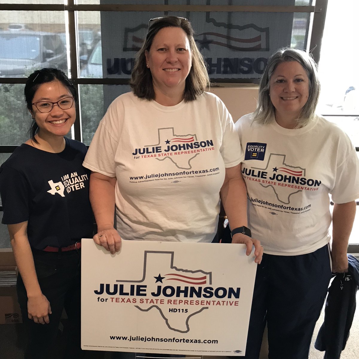 Julie Johnson with HRC staff