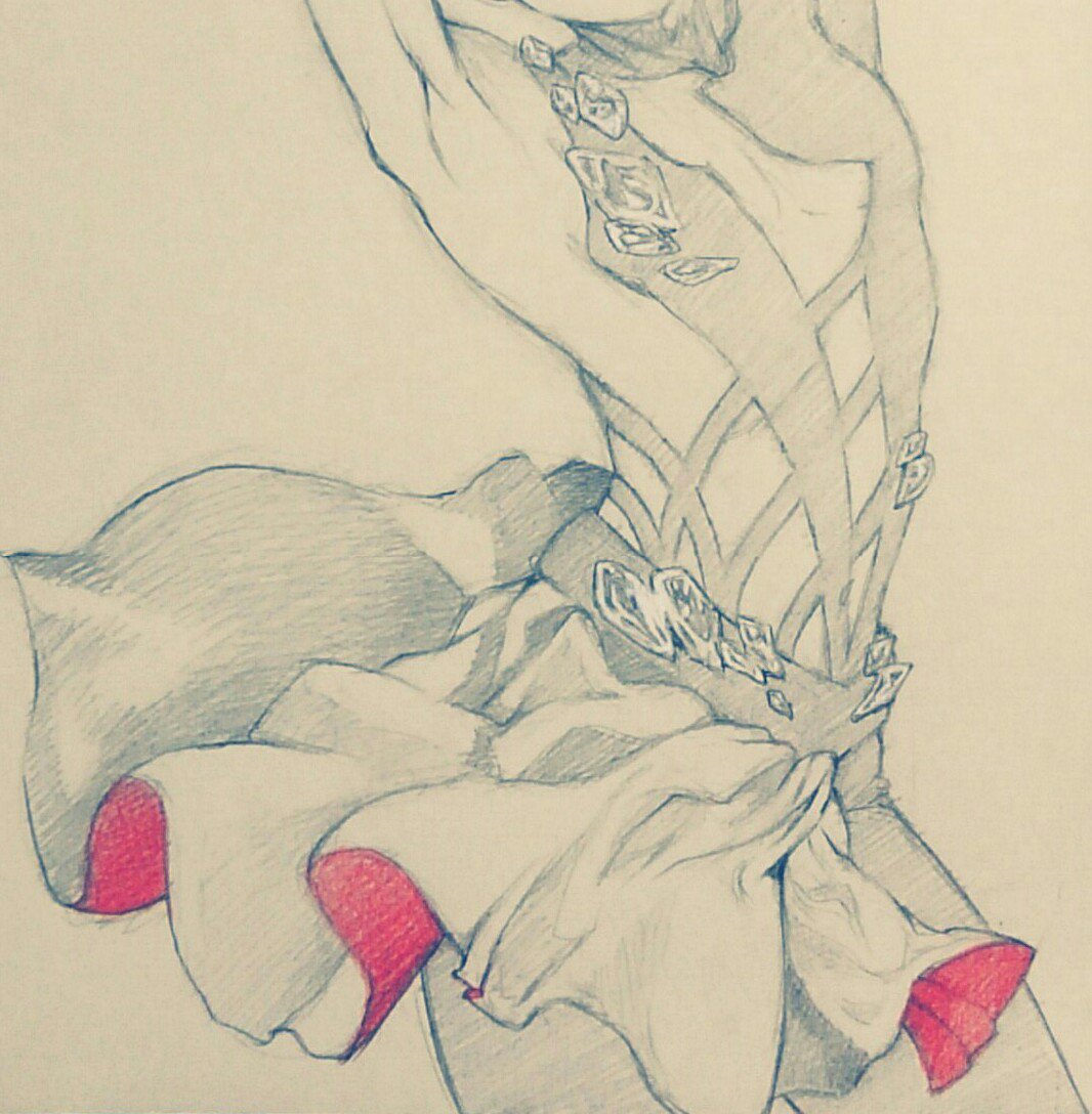 「派手に翻るエロスのスカートが描きたくて 」|モエミのイラスト
