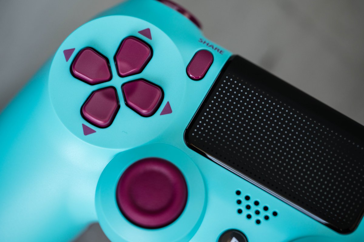 PlayStation's tweet photo. The new Berry Blue DualShock 4 controller looks sweeter than ever: https://t.co/FfjecGaLeD https://t.co/15ftLFWf1W
