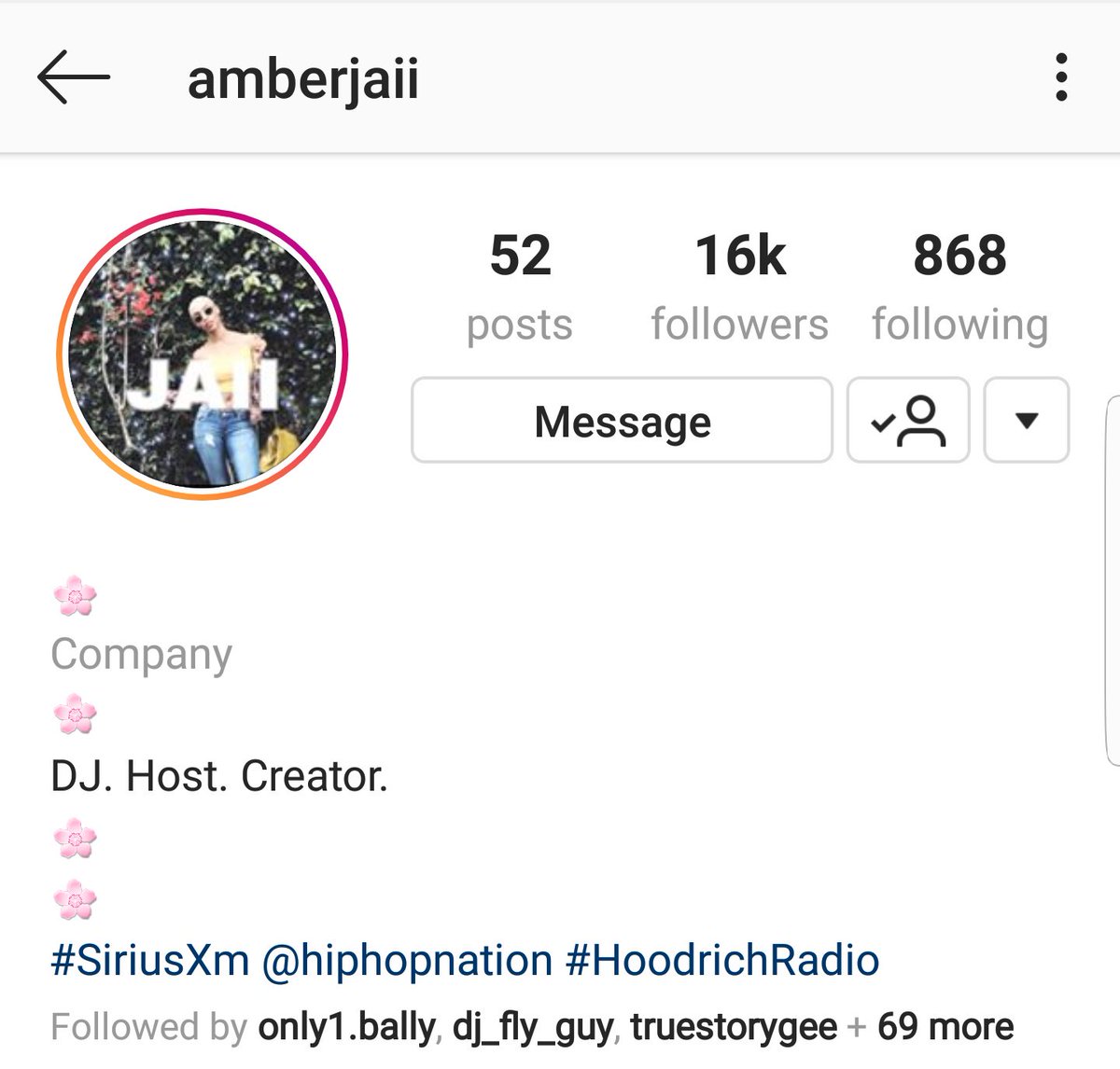 Amber JaiiIG: amberjaiiDJHostCreator