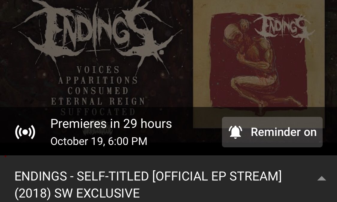 <a href="/ENDINGSofficial/">Endings</a> EP will be up tomorrow!
#slamworldwide
#deathcore