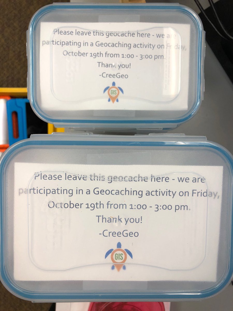 MelizzaLavoie's tweet photo. Geocaching activity at Timmins Native Friendship Centre tomorrow! #CreeGeo https://t.co/ROsq1xh9si