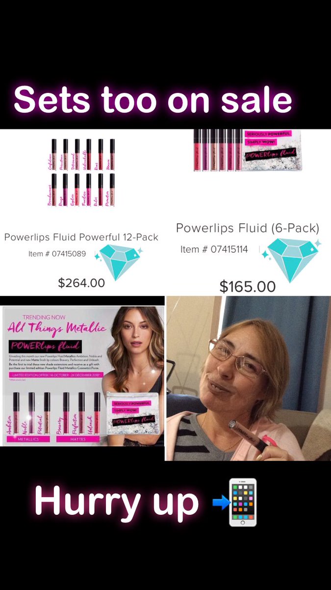 FIGorgeous's tweet photo. #powerlips #sale #setsonsale #hurryup #askmeformoreinfo look 👀 check out these 🤩💄 📲 me hurry #today https://t.co/9uZIZic0rf