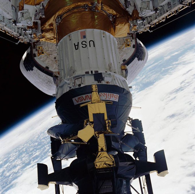 Space Shuttle Atlantis deployed the Galileo spacecraft