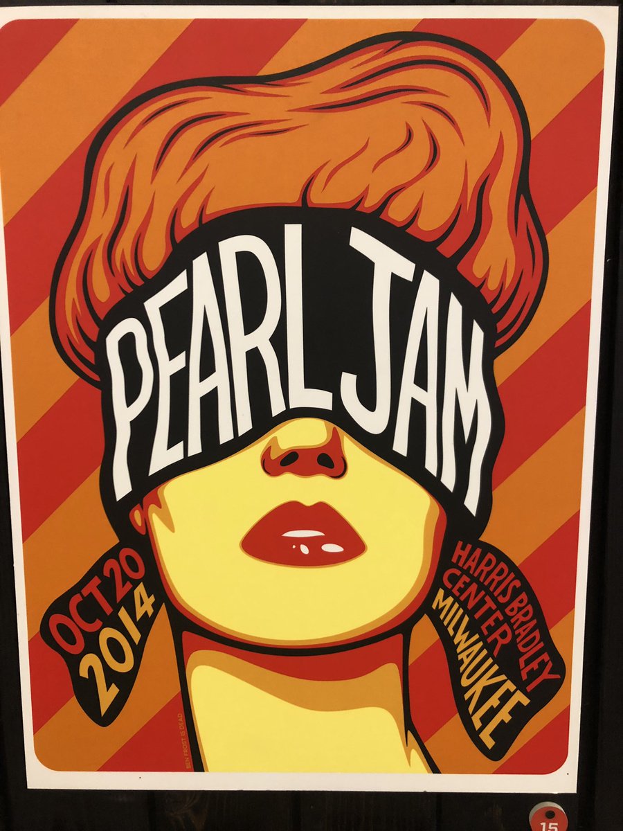 ciaranbu's tweet photo. Amazing @PearlJam concert poster wall in Seattle airport! https://t.co/I3Le4TGnDN