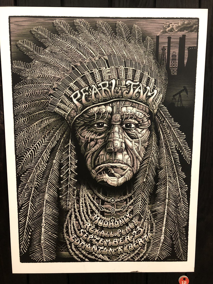 ciaranbu's tweet photo. Amazing @PearlJam concert poster wall in Seattle airport! https://t.co/I3Le4TGnDN