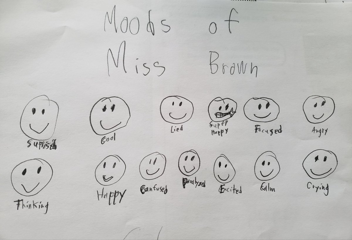nkbrown3's tweet photo. "Why do all the faces look the same?"
"Cuz you're always happy!" 😂
#teacherperks https://t.co/NzfpAkto7u