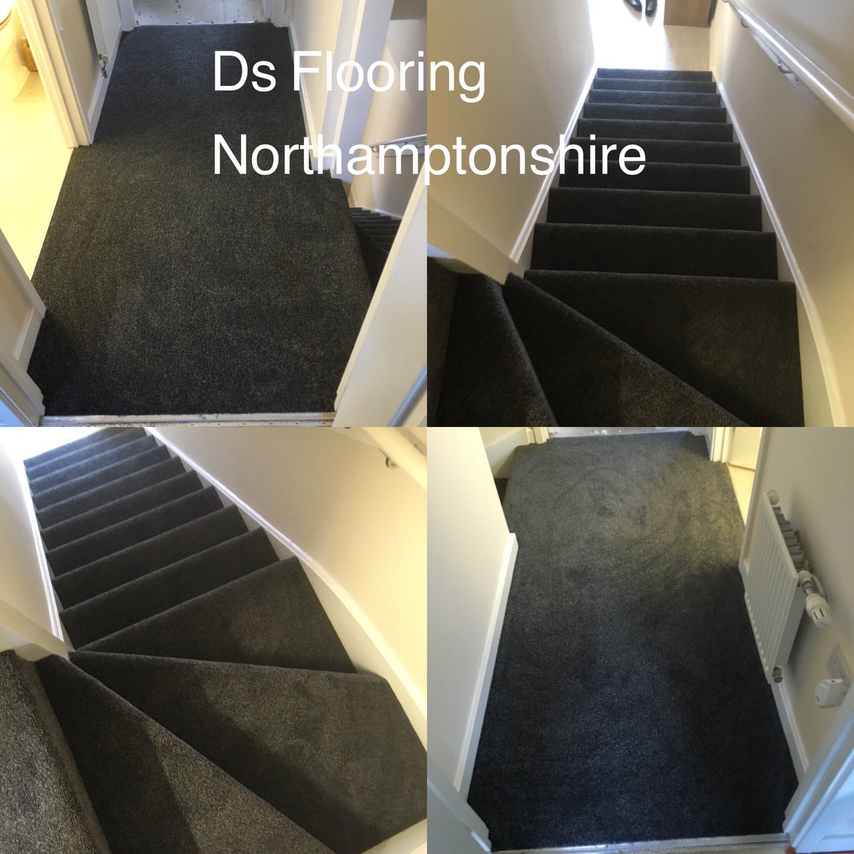 A lovely stain resistant, bleach cleanable, twist pile carpet supplied and fitted locally #dmsflooringsupplies #twistpilecarpet #stairscarpet #northampton #Northamptonshire