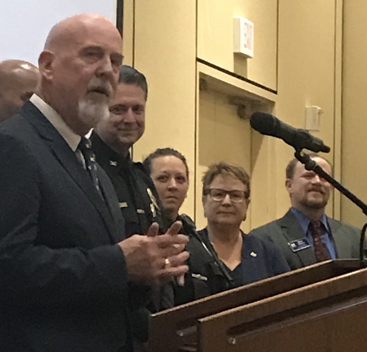 tessbarker's tweet photo. Congratulations to UM-Flint’s Department of Public Safety on receiving their accreditation award at today’s UM Regents meeting - the first university police dept in Michigan to receive accreditation from the Michigan Law Enforcement Commission  #leadersandbest #umflint @UMFDPS https://t.co/7bz8J4z1gM