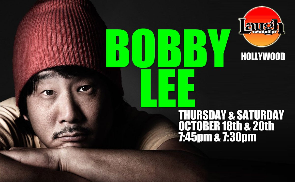 Laugh Factory (@TheLaughFactory) on Twitter photo 18/10/2018 20:15:16 #comedy #TheLaughFactory #Hollywood @bobbyleelive hits the stage - BUY TICKETS HERE: laughfactory.com/BobbyLee #comedy #TheLaughFactory #Hollywood @bobbyleelive hits the stage - BUY TICKETS HERE: laughfactory.com/BobbyLee