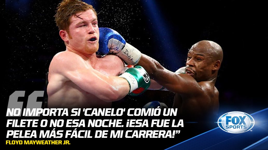 Canelo le responde a Mayweather y lo reta a un segundo combate