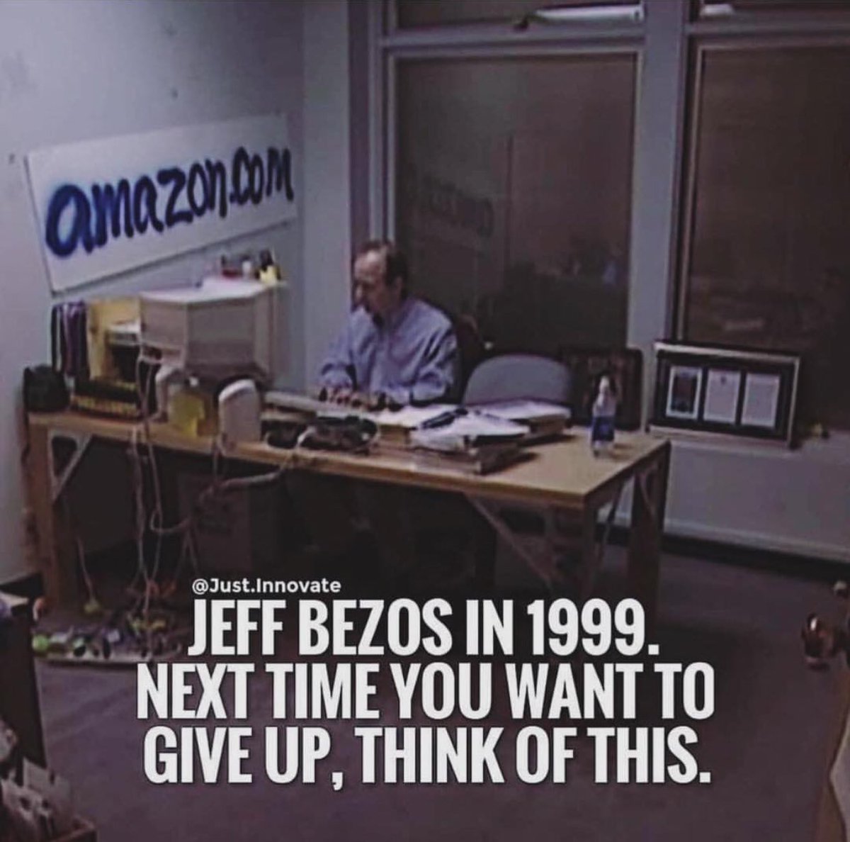 Whenever I feel low, I look at this picture.

Jeff Bezos believed in himself when nobody apart from his wife and 2 friends did.

Keep calm and trust yourself.