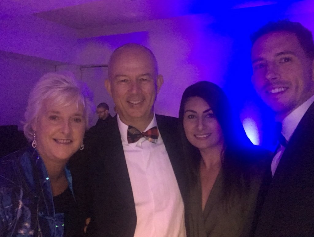 Folk2FolkUK's tweet photo. Our @cthayers and @Kaley_Hooper are having a fabulous night at the @RuralRBAs alongside our friends @Hillsidebrewery #FOLK2FOLK https://t.co/OVYgiu2Mfv