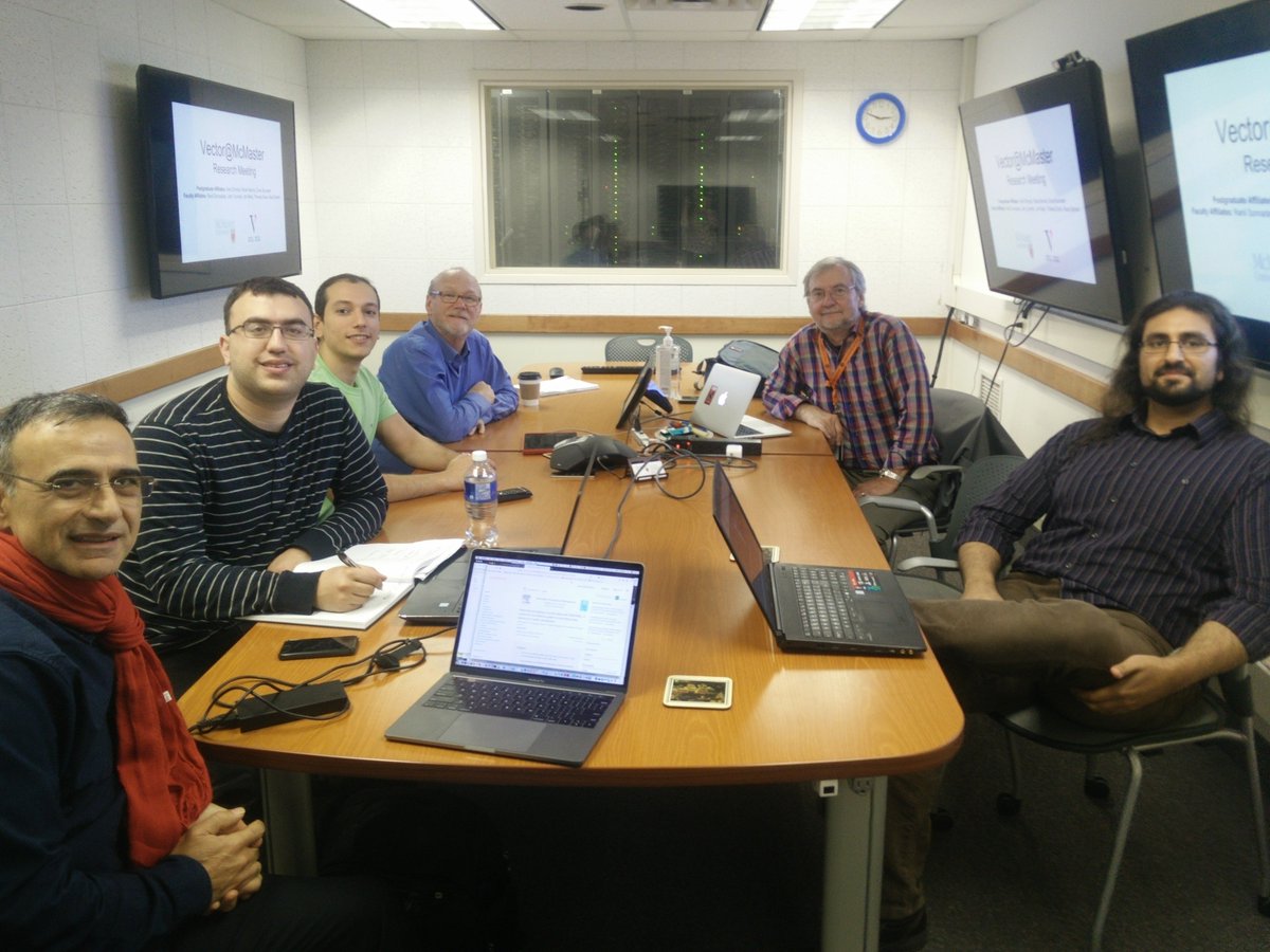 VectorInst's tweet photo. Inside look into Vector researchers at @McMasterU @McMasterEng (Reza Samavi, Omar Boursalie, Rober Boshra, Jim Reilly, John Connolly, and Kiret Dhindsa) working on using machine learning and neuroimaging to improve our understanding how concussions affects brain activity https://t.co/Kz7aQsJxDF