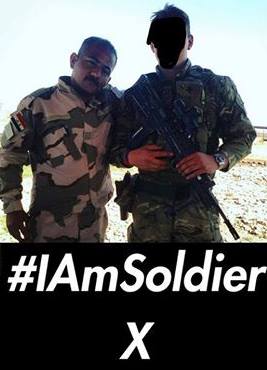 IAmSoldierXUK's tweet photo. Stand with #IAmSoldierX, the British soldier discharged for appearing in a selfie with Tommy Robinson, by sending your photos to Soldier@TheRebel.Media and sign the petition at https://t.co/eElBrX3nOq. We're nearly at 190,000 signatures! https://t.co/BE6qKOaArM