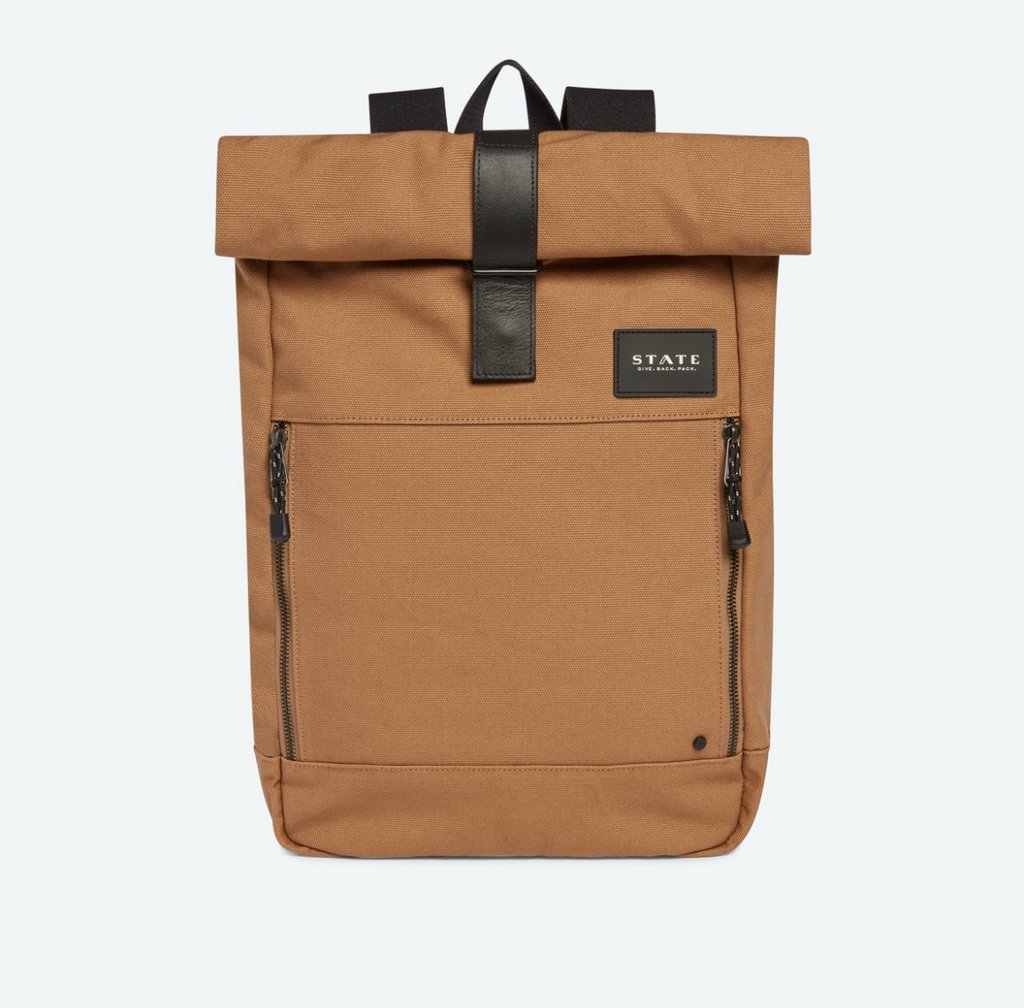 GoodBiz_co's tweet photo. This men's backpack from @statebags contributes to social justice: For every STATE bag purchased a backpack, filled with essential tools for success, is hand-delivered to a child living in a low-income area. Get a beautiful, high-quality bag, and give a child pride and hope. https://t.co/KwXISEQX7F