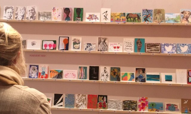 Congrats to <a href="/SecretCharter/">Secret Charter</a> postcard auction for raising so much money for the arts at the Charter School. My catd was  ‘next door’ to <a href="/SophieEB/">Sophie Ellis-Bextor</a> &amp; sharing a space with #HumphreyOcean #AntonyGormley #GillianWearing #JulianOpie #GaryHume  <a href="/TraceyEmin/">Tracey Emin</a> <a href="/jeremyDeller/">jeremy deller</a> 
amongst others!