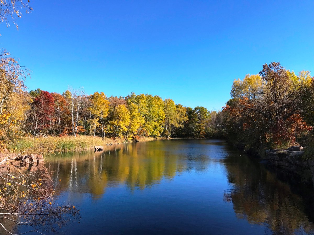 StearnsCountyMN's tweet photo. Gorgeous afternoon for a walk in #StearnsCounty #MNparks to see the fall colors! Should be a nice MEA weekend for kids, parents/families that want to get out of the house one more time before the weather turns cold. This photo was snapped by one of our park employees - enjoy! https://t.co/xeHBLWvqbO