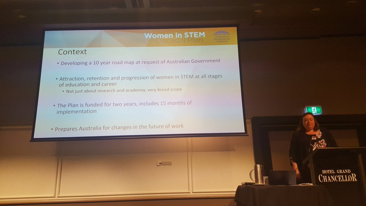 Very pleased that the Government has supported the development of a Women in STEM Decadal Plan being driven by <a href="/Science_Academy/">Australian Academy of Science</a>  and @atse_au .