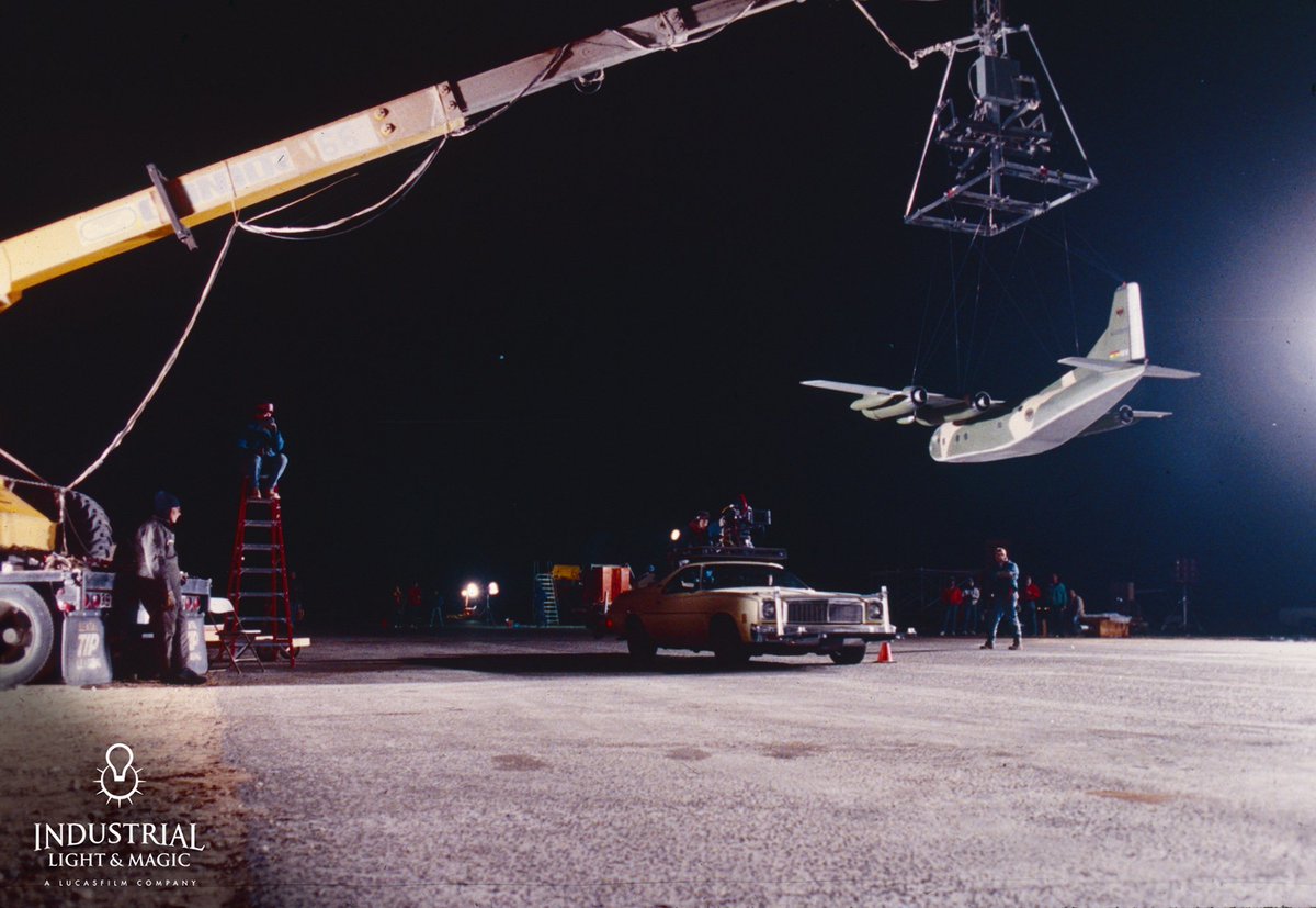 ILMVFX's tweet photo. Setting up a model shot for Die Hard 2. #InsideILM #TBT https://t.co/IobSJmy9wb