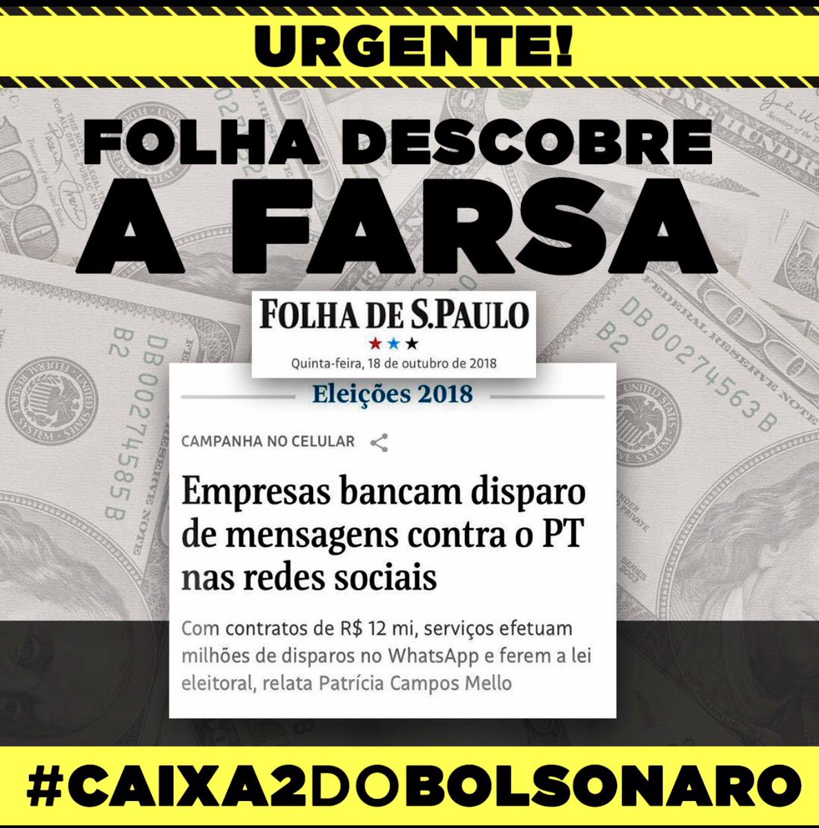 ZeanBravo's tweet image. #Caixa2doBolsonaro #EleMente