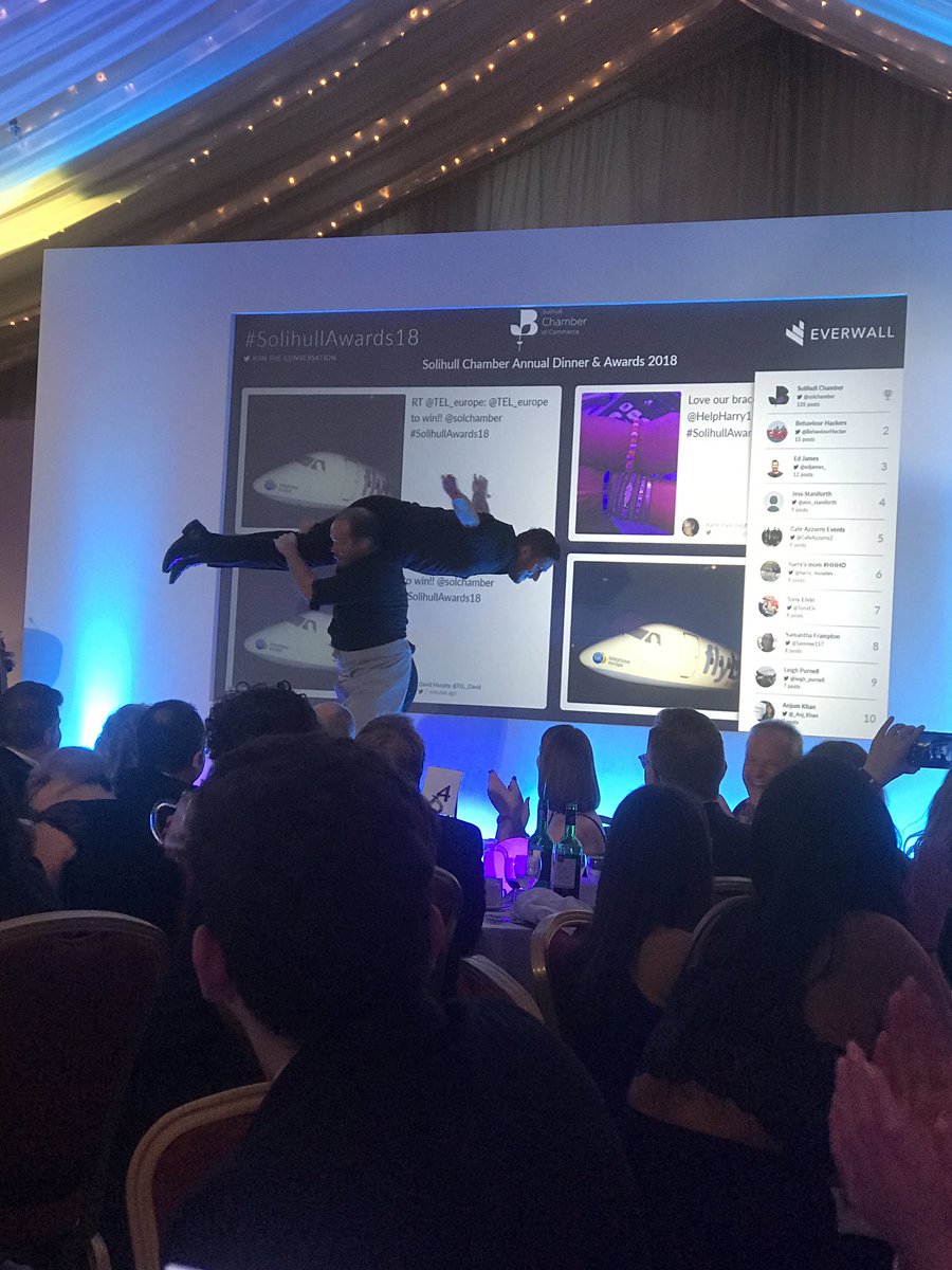 Having a great time #SolihullAwards18 @solchamber