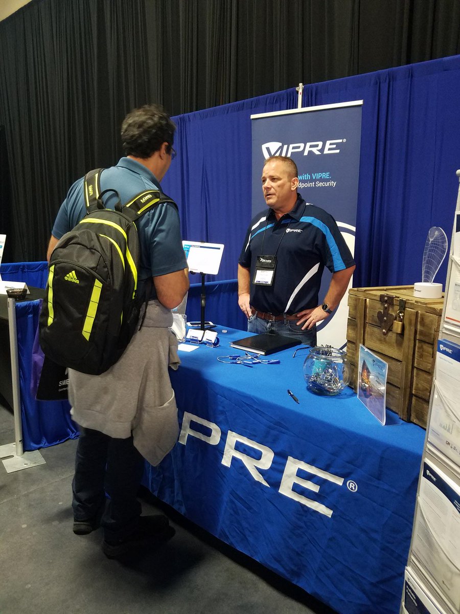 VIPRESecurity's tweet image. Stop by our booth at #SMBTechFest in Anaheim today to learn about our latest innovations!