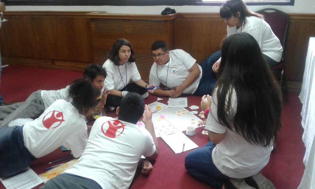 corp_opcion's tweet photo. Isidora Rodríguez y Luis Miranda, representantes de la Agrupación Infantil de @corp_opcion, y Amelia Pizarro, Directora del programa ASE Puente Alto, viajaron a Uruguay para participar en un encuentro de la #REDNNyAs (Red Latinoamericana y Caribeña de Niños, Niñas y Adolescentes) https://t.co/rY94OtXUzR