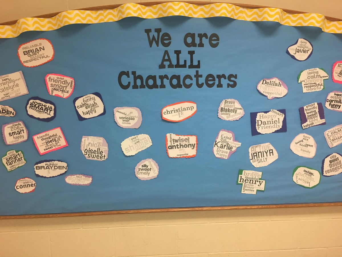 Learning about character traits and filling our buckets.