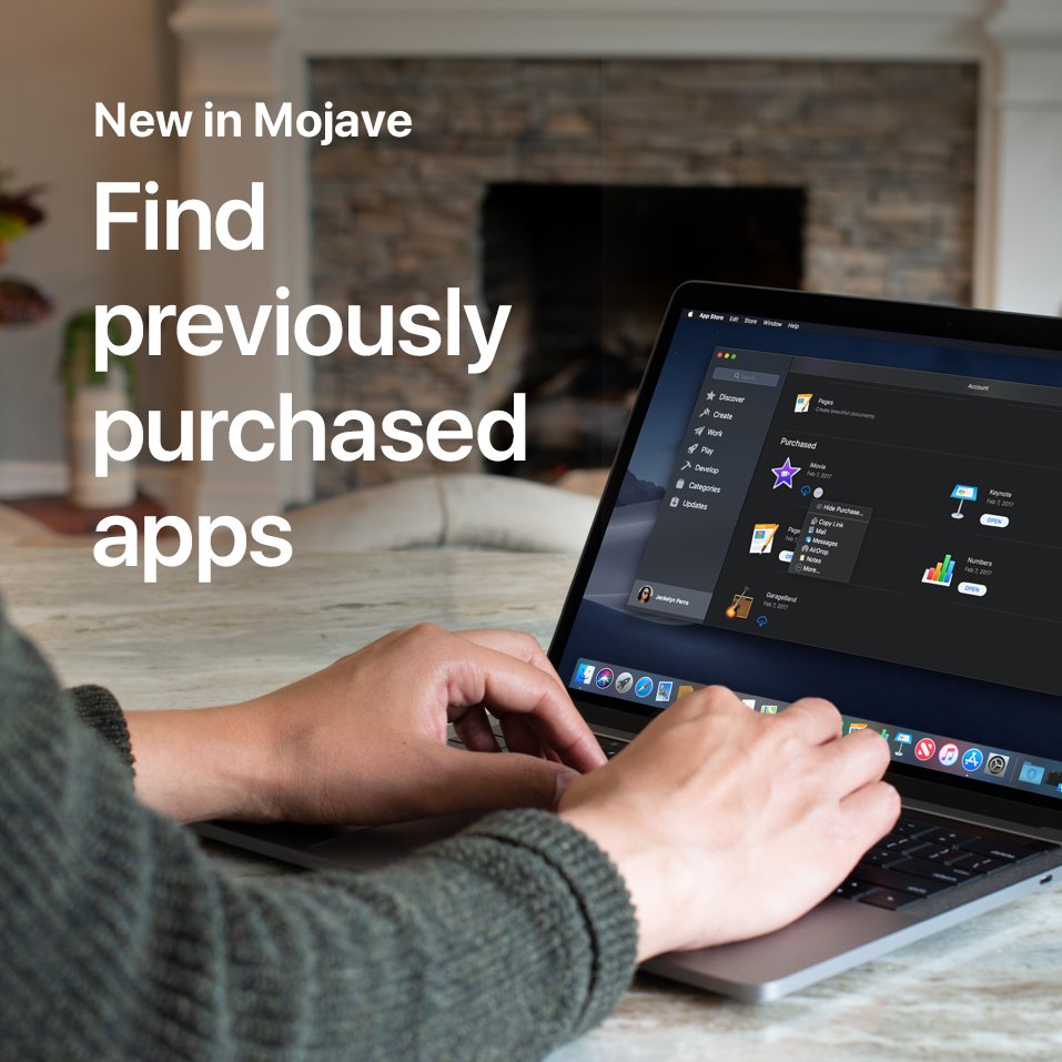 Find previously purchased apps