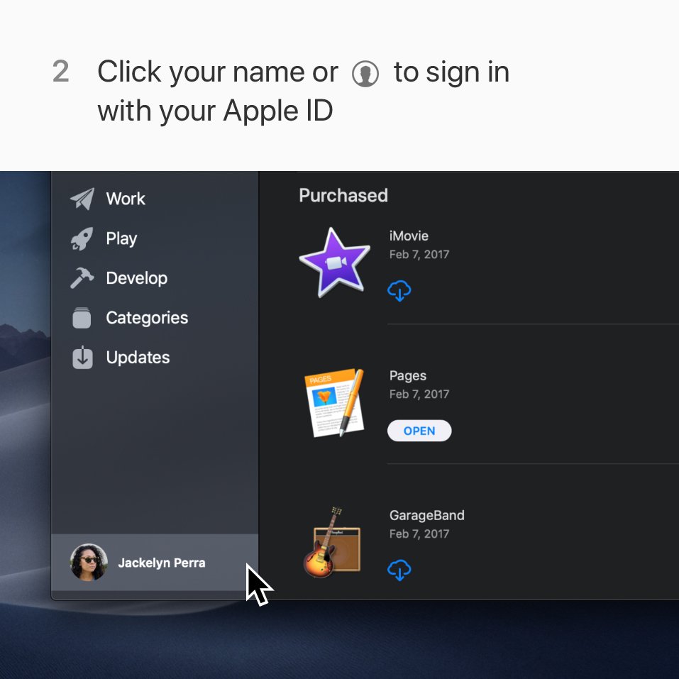 Step 2: Click your name or photo to sign in with your Apple ID