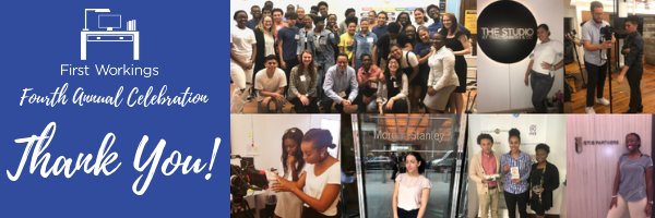 FirstWorkings's tweet image. Thanks to everyone who joined us at our #FW2018 event last night! Thanks to your generous donations, we were able to raise $168,230 to help underserved students in the city gain the social capital necessary to succeed.