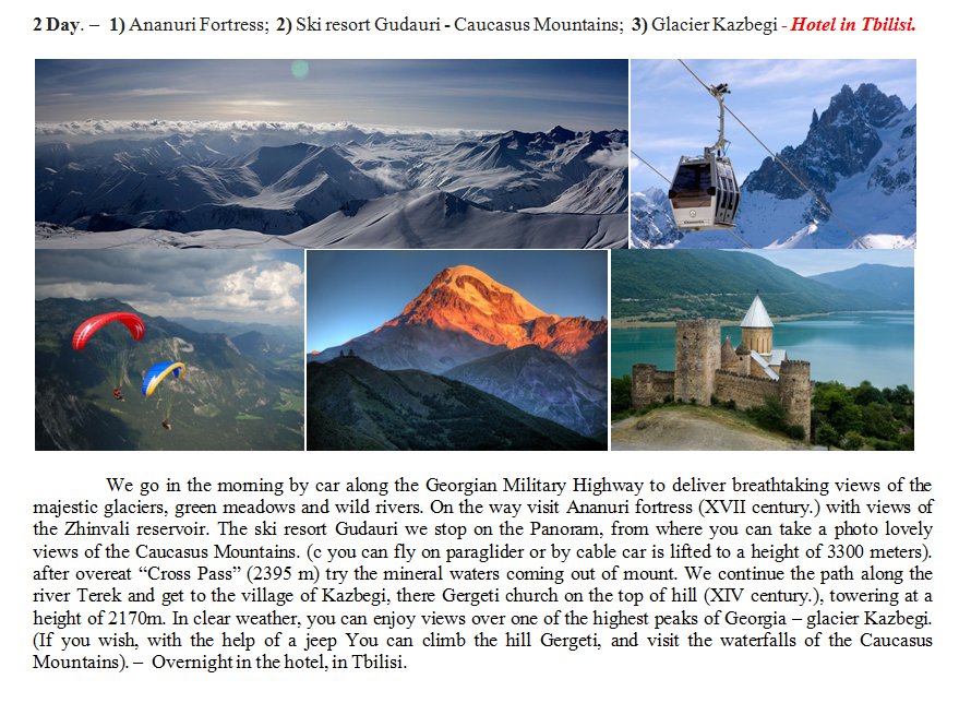 GeorgiaGuide's tweet photo. 3 Days  in Georgia – Tbilisi, Gudauri - 380$ https://t.co/xP1X6OZLR5
