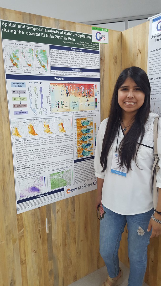 RedLAtM's tweet photo. #Ecuador 🇪🇨 #ENSO2018. 2) Jóvenes científicos de Latinoamérica presentando su investigación. ¡Felicidades por su empeño y gran trabajo! 👏👏👏 https://t.co/bgcHHPwwXL