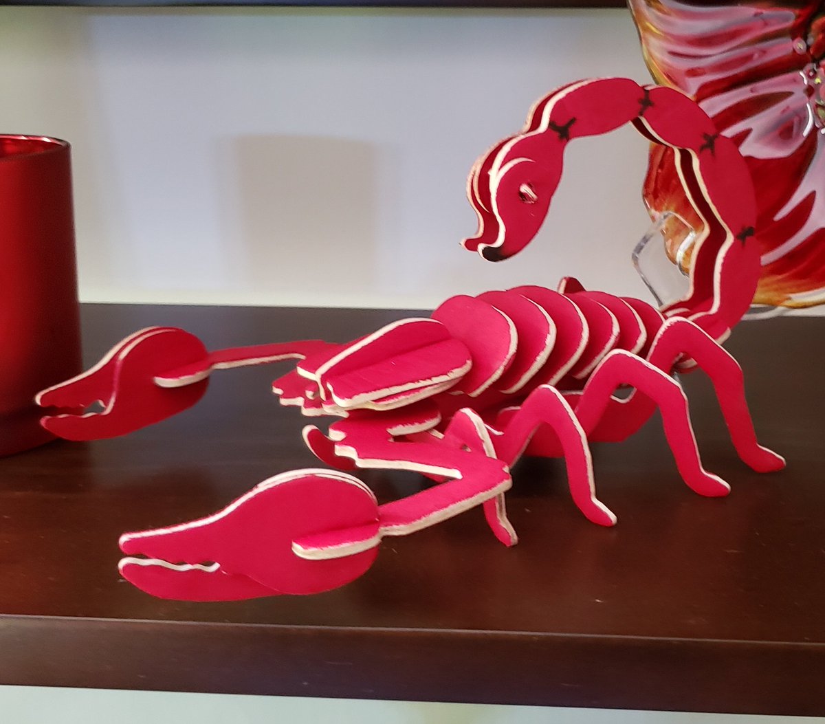 RedScorpion717's tweet photo. My first #3D Red #ScorpionPuzzle. I'll paint the joints later. #RedScorpionHomeDecor #GetScorpified #Scorpified #GetStung https://t.co/Jb1p6mkva2