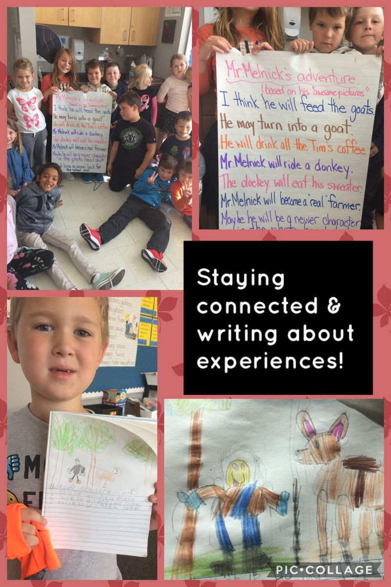 Lockes22's tweet photo. Amazing how we stay connected in the divisions and as a Lockeโs community! Mr. Mohanโs Gr. 2 class is writing about the experiences of their buddy class, Mr. Melnickโs Gr. 7s, who are at #TimsCampFall2018 this week. Thanks for the inspiration pictures Mr. Melnick! #lockespride https://t.co/NTa7ho0zFb