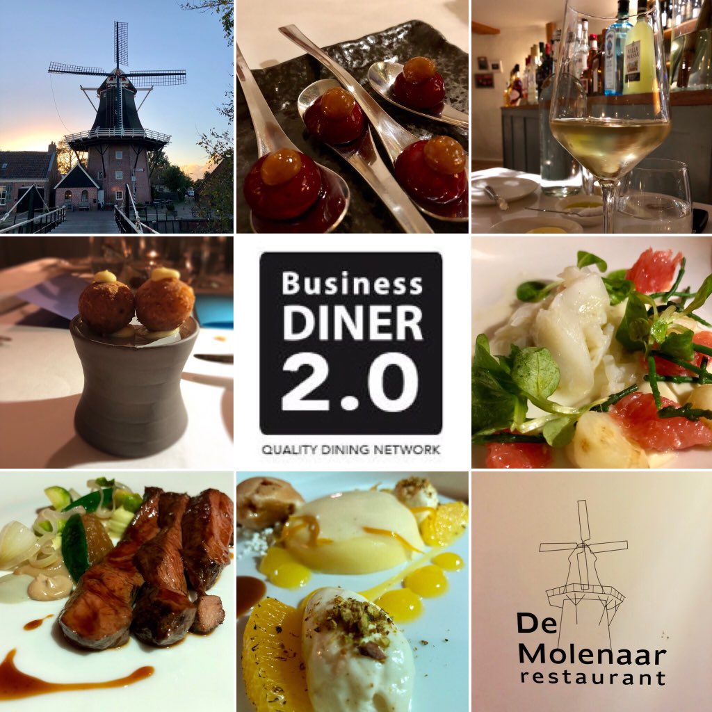 businessdiner2's tweet photo. Culinair netwerken zoals het bedoeld is: lekker eten en een goed gesprek. Mooie avond beleefd bij @Restdemolenaar met enthousiaste groep ondernemers! https://t.co/r6lVF9SHSI