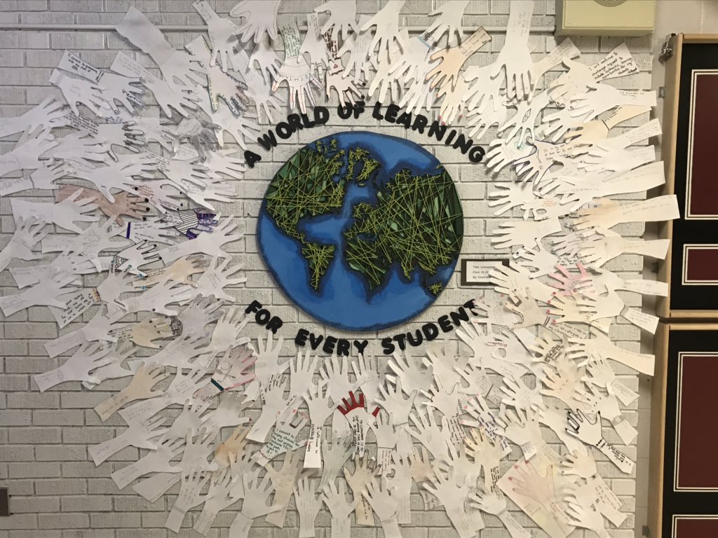 SusanFry2's tweet photo. “A world of learning for every student” students and staff made a commitment to their learning at shs #lskysd #commitment #skedweek #shsstaffplc #sabreup https://t.co/3FDTbqLuVi